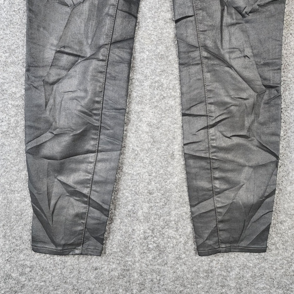 Ann Taylor Pants Womens 4 The Super Skinny Modern Fit Black Coated EUC - Picture 6 of 8